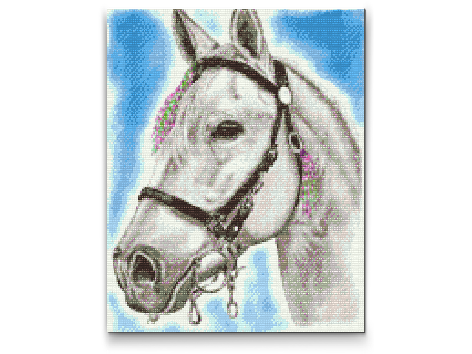 Diamantové malování - White Horse